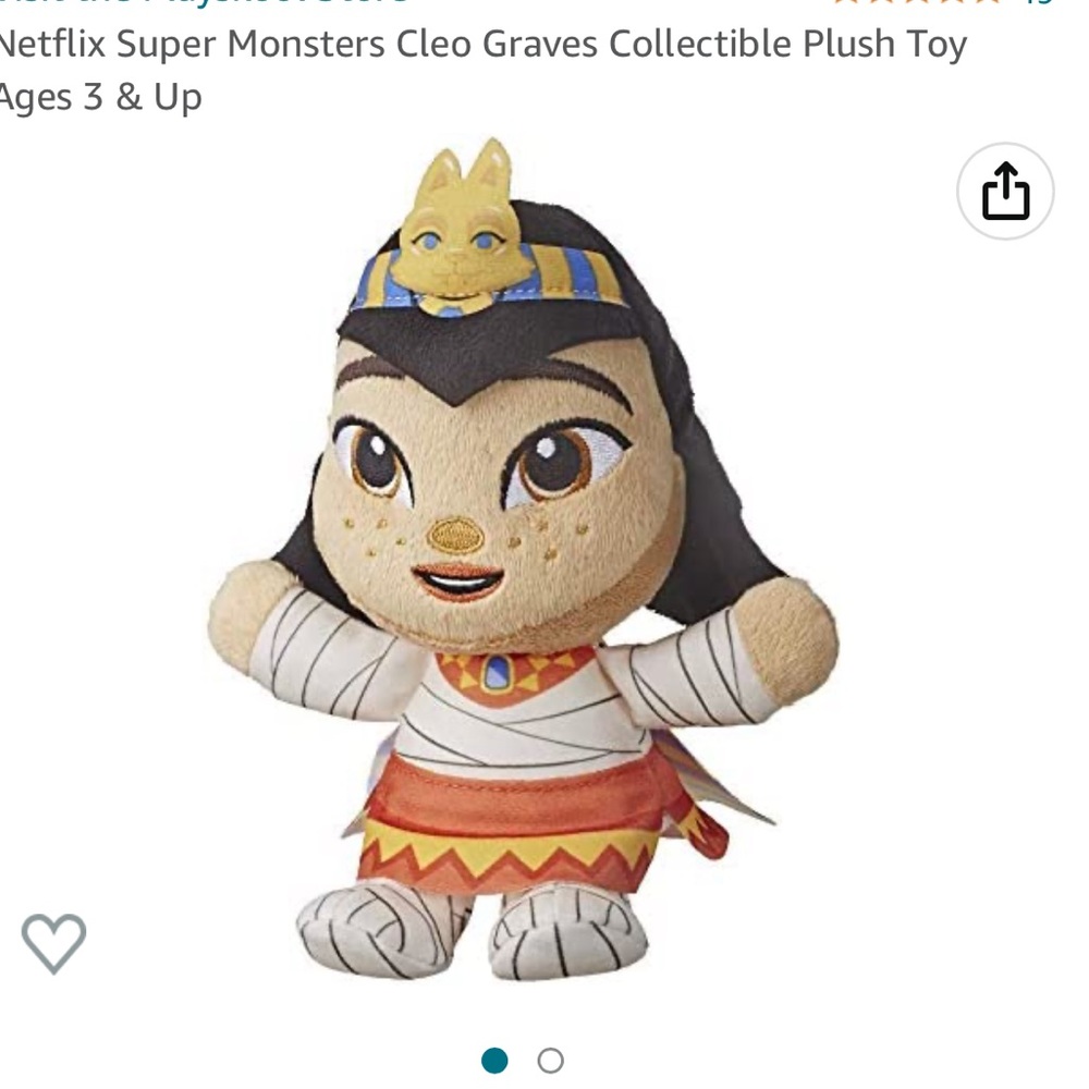 NWT Netflix super monsters Cleo plush, still in sealed plastic bag